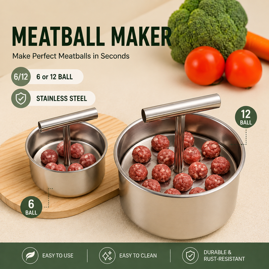 Perfect Meatballs in Seconds – Stainless Steel Meatball Maker