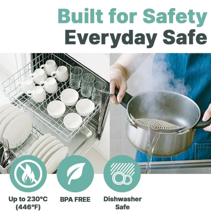 Clip-On Pot Strainer – Drain Pasta Without a Colander