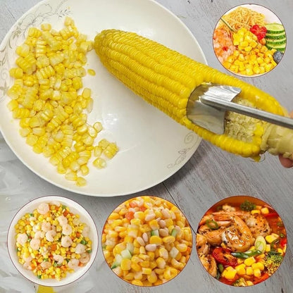 🔥🔥 Limited-Time Deal 😍 Buy 1 Get 1 Free 🌽 Quick Corn Kernel Remover – Strip Fresh Corn In Seconds Without Mess Or Waste 🔥