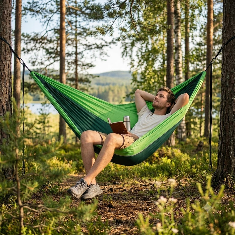 Ultra-Lightweight Solo Parachute Hammock Lifestyle