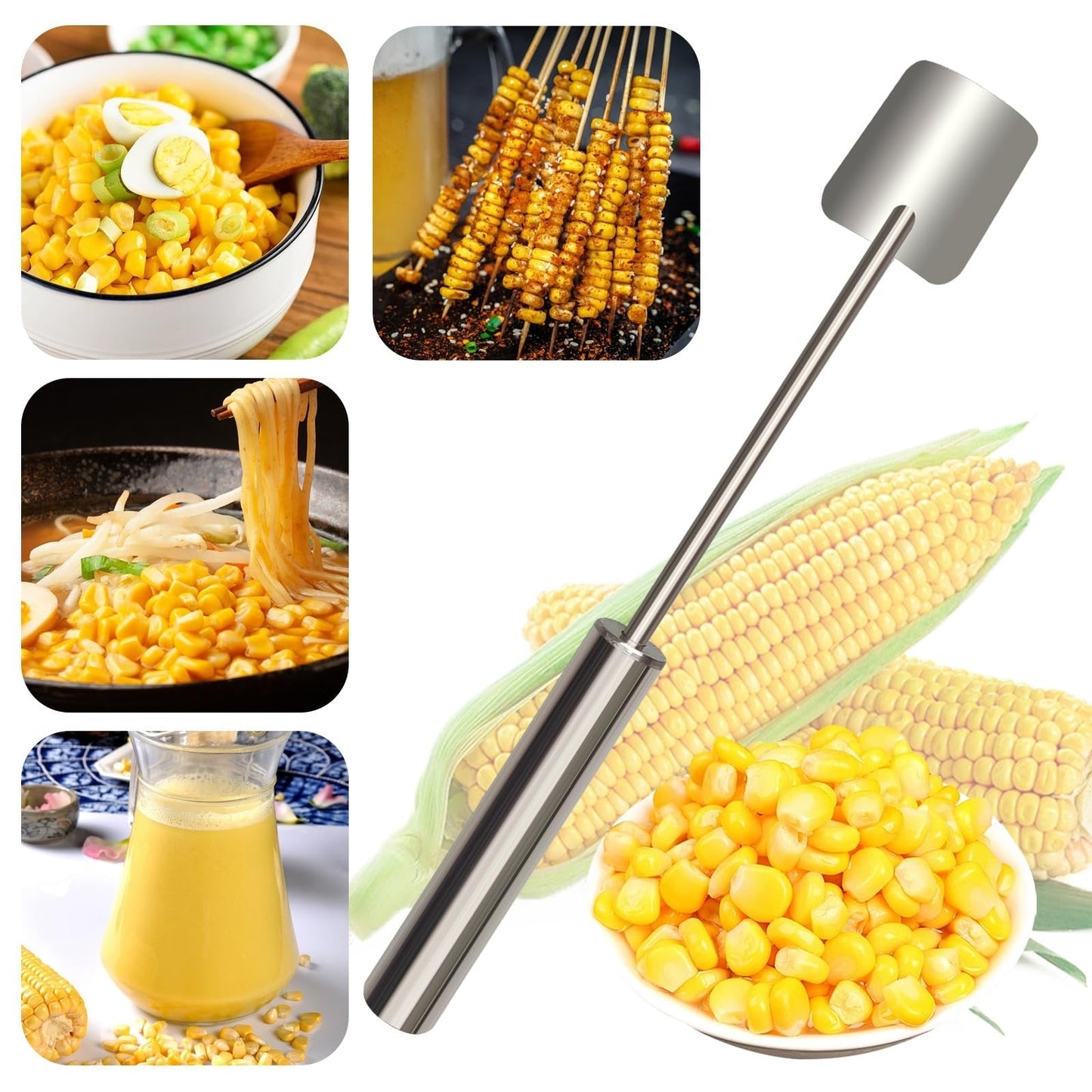 🔥🔥 Limited-Time Deal 😍 Buy 1 Get 1 Free 🌽 Quick Corn Kernel Remover – Strip Fresh Corn In Seconds Without Mess Or Waste 🔥