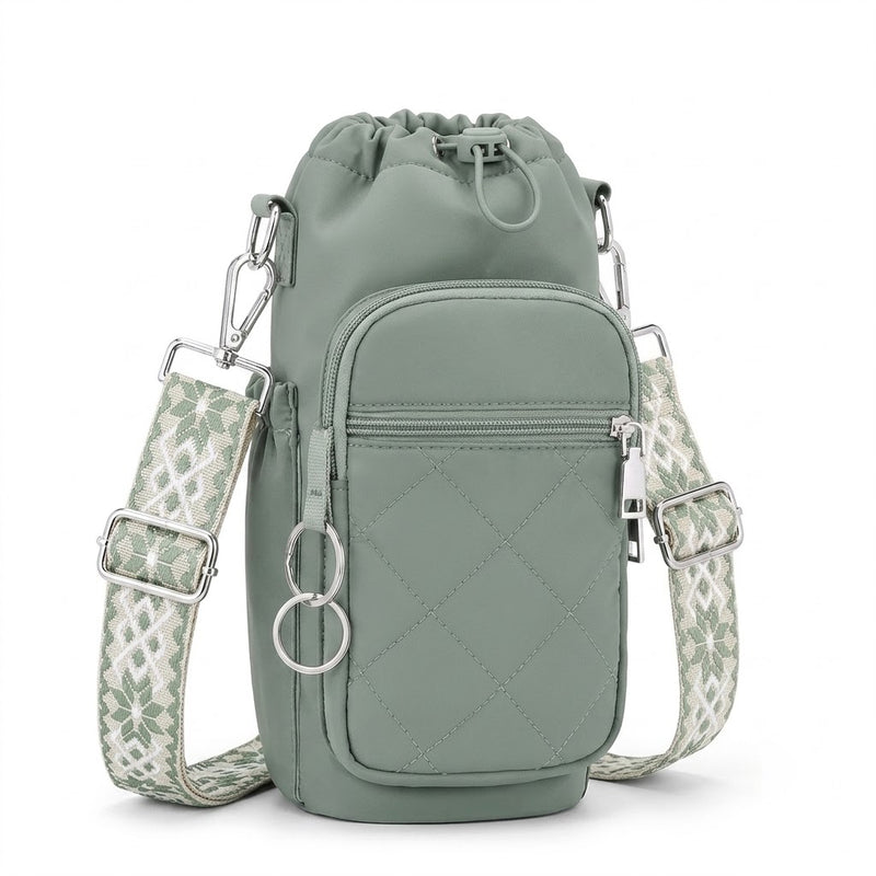 Insulated Crossbody Sports Bottle Pouch & Phone Bag