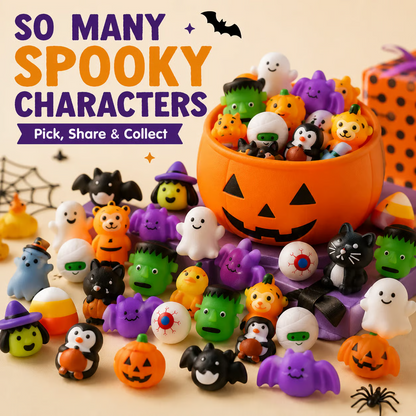 🔥Last Day 50% OFF - 🎃 50PCS Halloween Mochi Squishy Toys - 50pcs