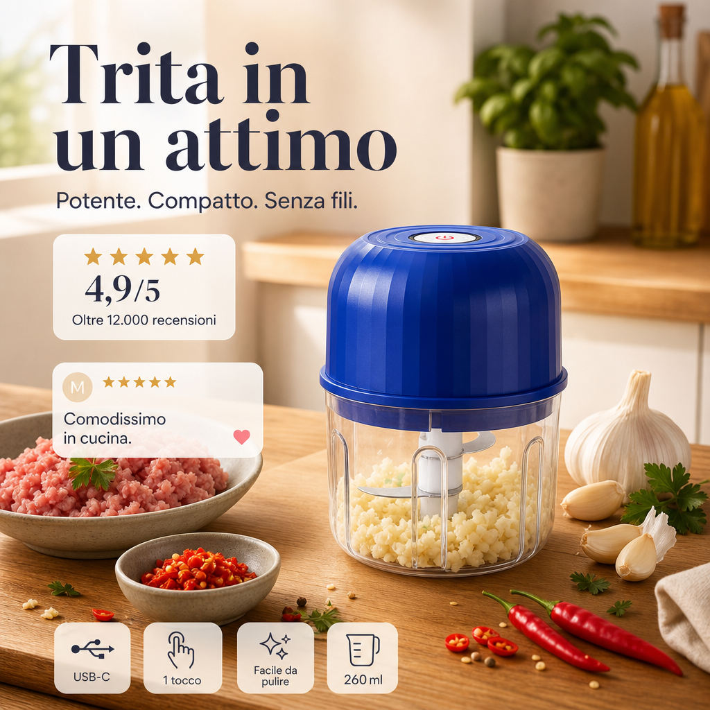 ⏳🍹 Solo oggi: mini frullatore a metà prezzo